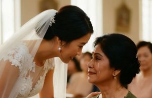 I’m ashamed to go to my son’s wedding because my clothes are old but when my daughter-in-law saw the green dress on me, her reaction made the whole hall cry