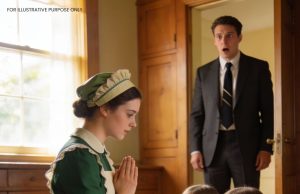 The boss came home early for lunch and what he found his cleaning lady doing on the kitchen floor left him frozen.