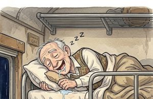 Stuck in a tiny sleeping cabin on a train