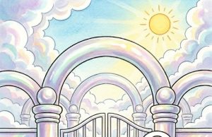 A woman arrived at the gates of Heaven