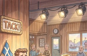 A young ventriloquist was touring Sweden