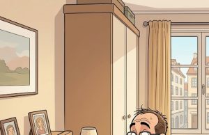 A woman goes out shopping with her husband