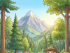 Sally, a blonde, goes on her first camping trip.