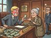A Little Old Lady Went To The Bank of Canada Carrying A Bag Of Money.