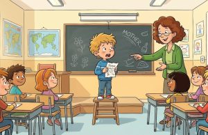 The Teacher Wants Her Students To Express Their Love To Their Mothers.