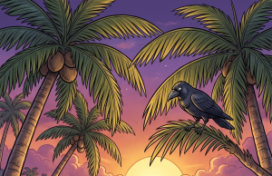 Two retired businessmen were relaxing on a quiet tropical beach,
