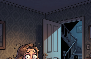 A husband and wife were sound asleep in their bedroom in the middle of the night.
