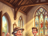 An elderly lady arrived at church one Sunday morning.